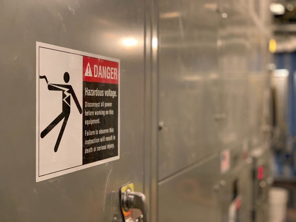 Electric Danger Sign
